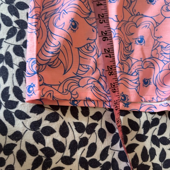 Unique Vintage X My Little Ponies Pink & Blue Bow Front Pinup Romper NWT M-L? - Picture 15 of 15